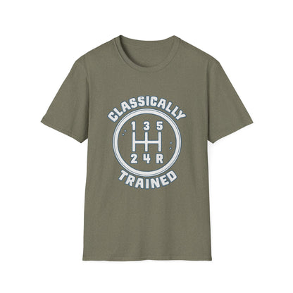 Classically Trained Stick Shift Hot Rod Gearhead Vintage Car T-Shirt