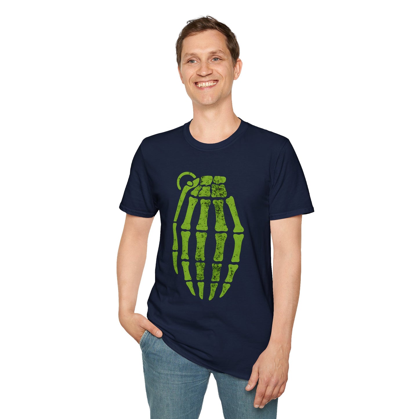 Pop Culture Radioactive Grenade Pinkman Skeleton T-Shirt