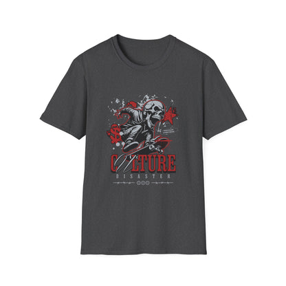 Culture is a Disaster Streetwear Funny Skull T-Shirt