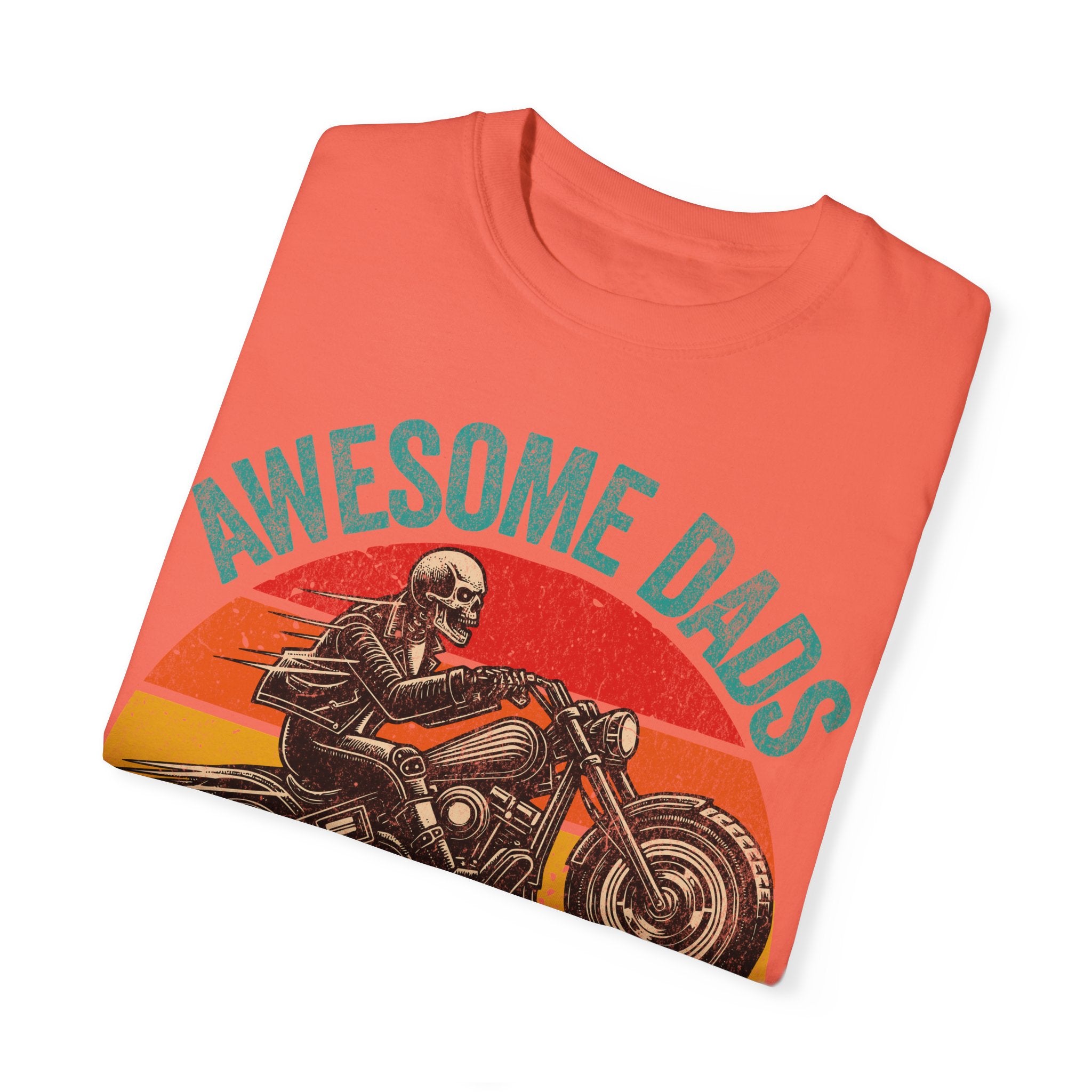 Awesome Dads Have Tattoos and Bikes – Father’s Day Biker T-shirt
