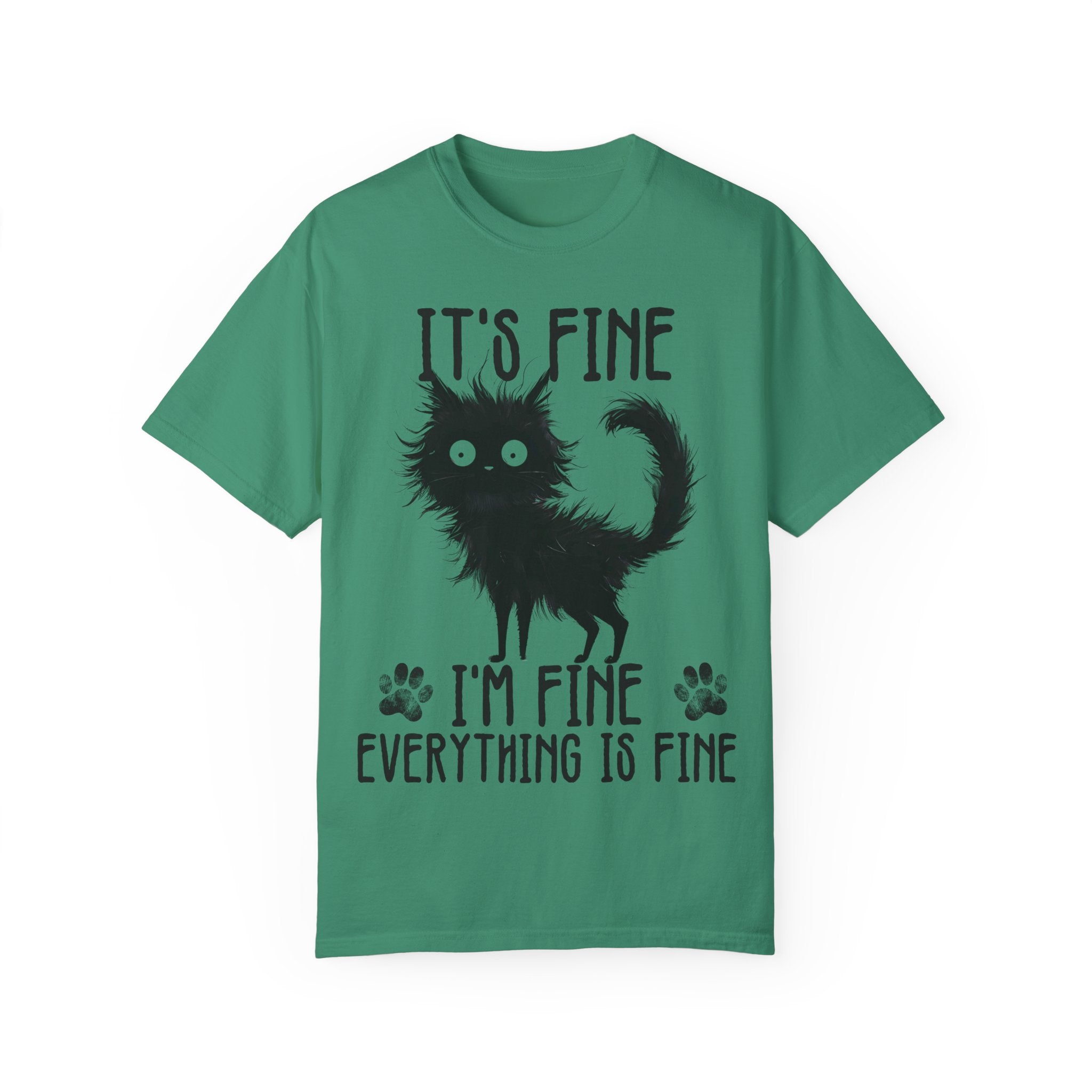 I’m Fine, It’s Fine, Everything Is Fine Funny Cat Kitten T-Shirt