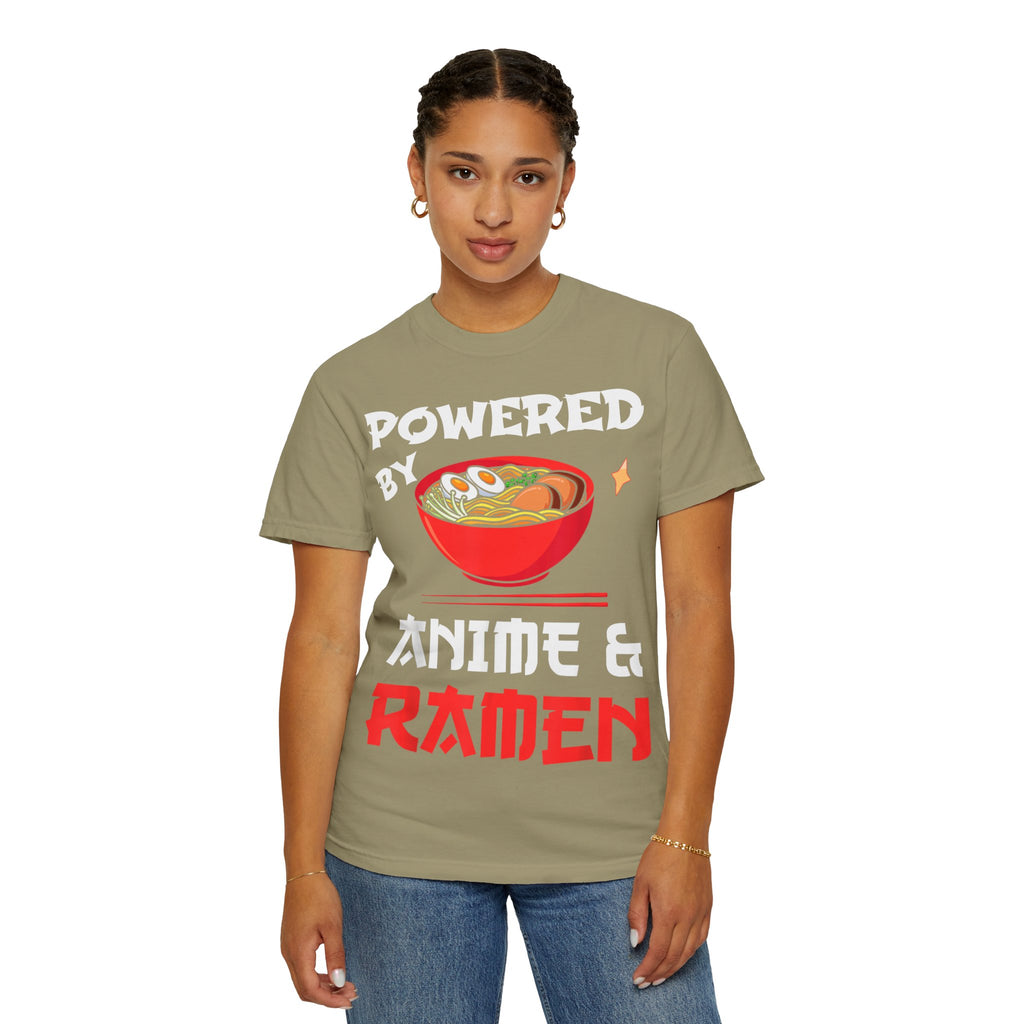 Powered by Anime & Ramen Anime T-shirt