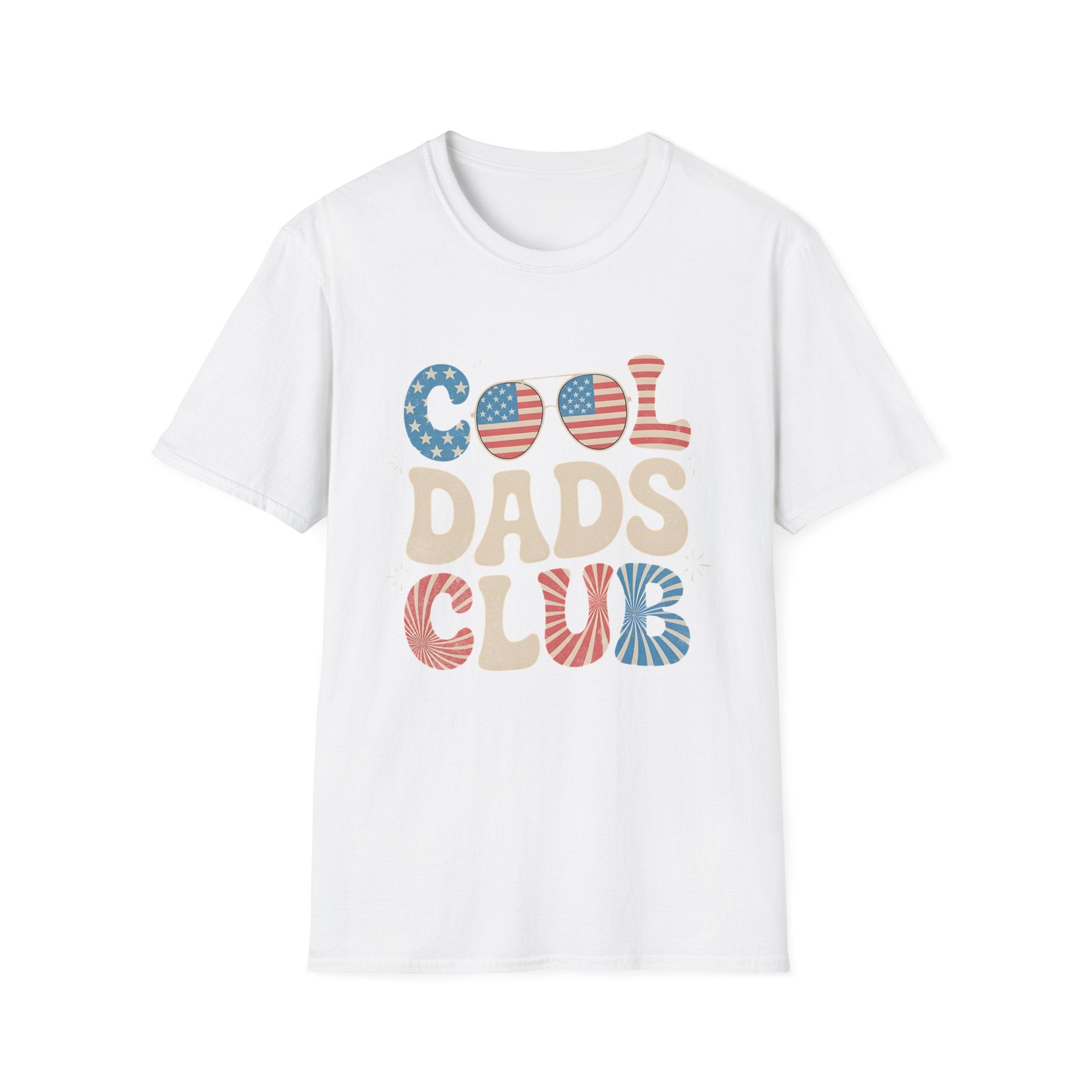 USA 4th of July Cool Dads Club America Father's Day T-shirt