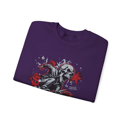 Funny Skull "Culture is a Disaster" Streetwear Sweatshirt