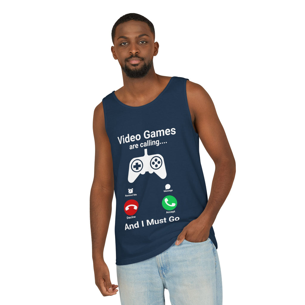 Video Games Are Calling and I Must Go – Funny Gamer Tank Top