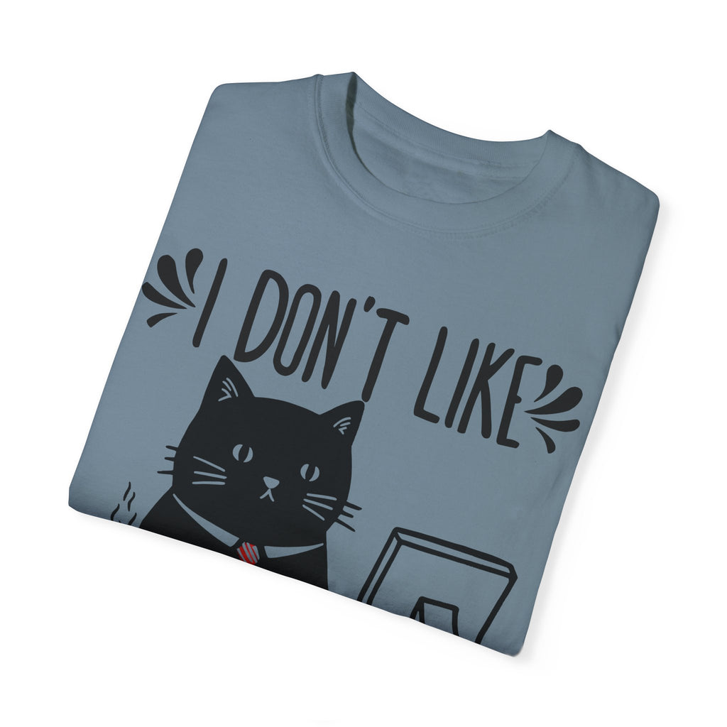 I Don’t Like Morning People... Or Mornings... Or People Funny Cat T-shirt