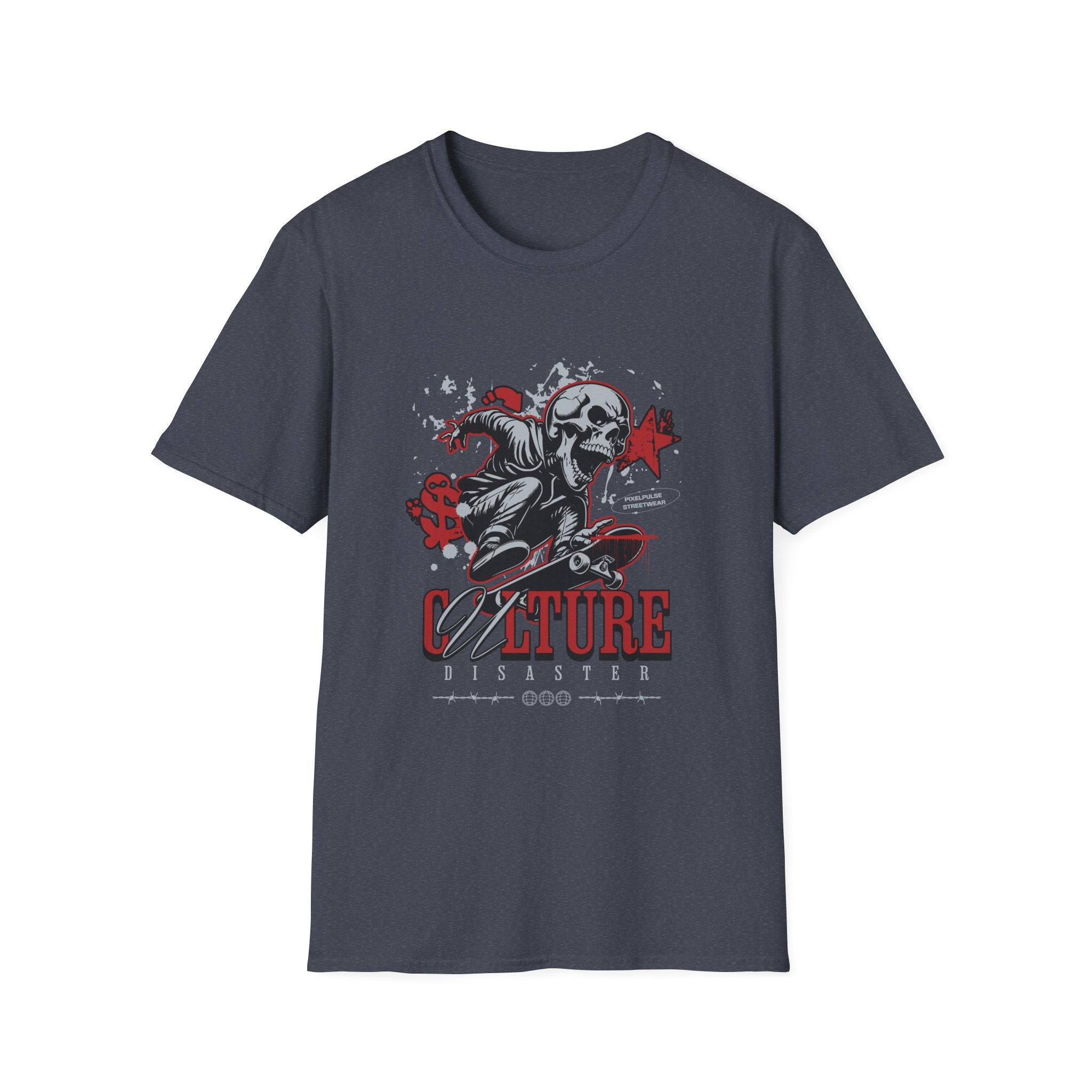Culture is a Disaster Streetwear Funny Skull T-Shirt