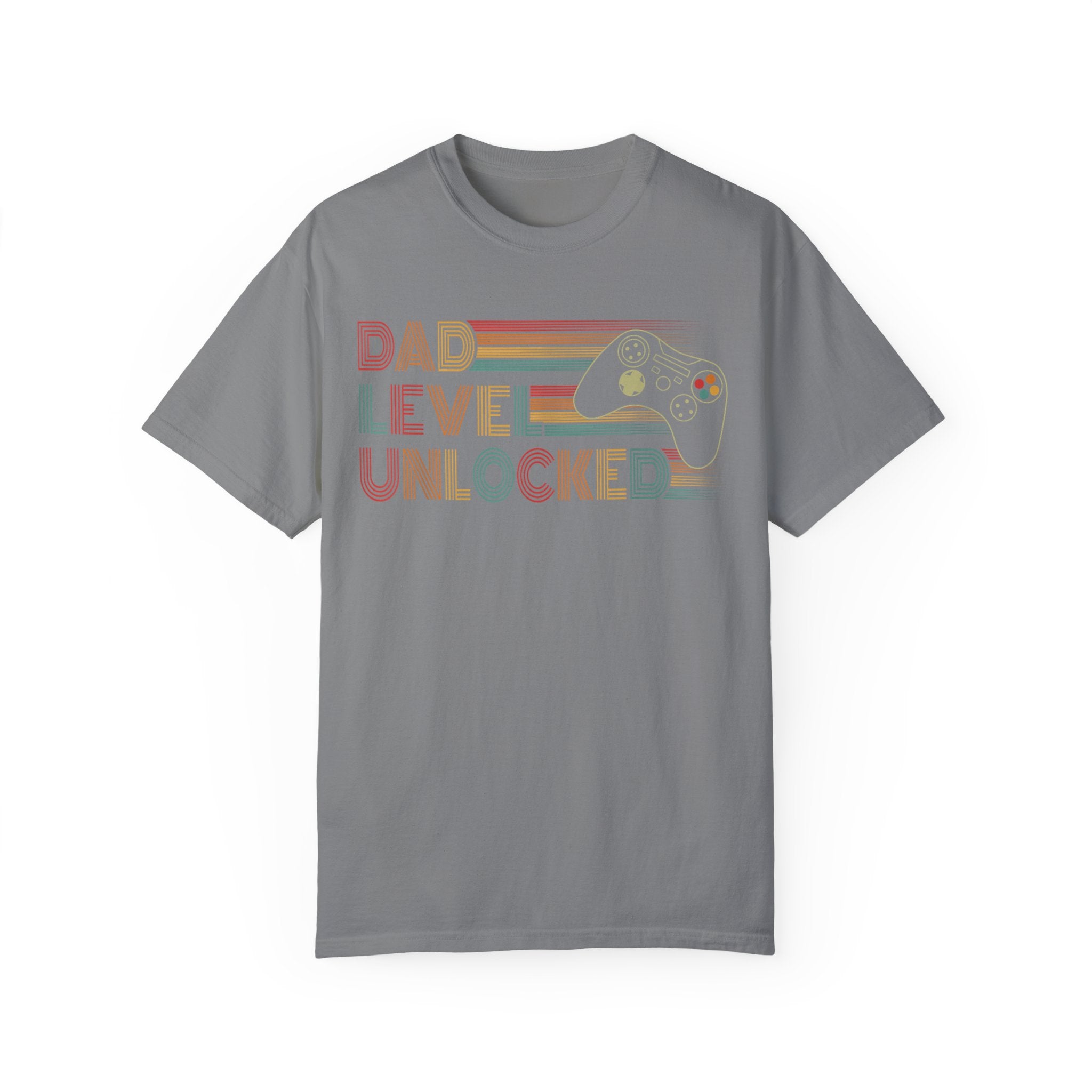 Dad Level Unlocked Retro Gaming Dad T-shirt
