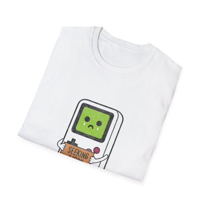 Seeking Work Funny Unemployed Retro Gamer T-Shirt