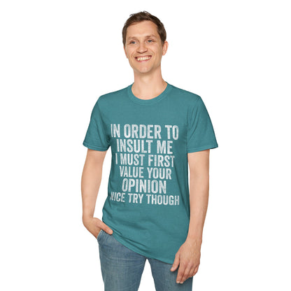 Joke Sarcastic Tee Hilarious Adult Graphic T-shirts
