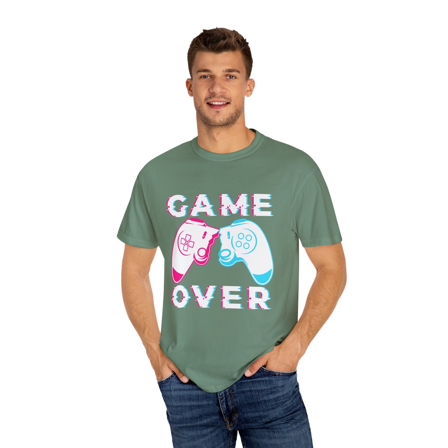 Gamer Over – Pixelated Controller T-shirt