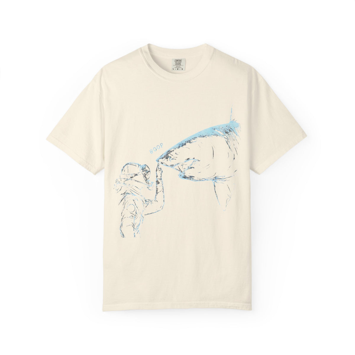 Shark nose boop tee, SCUBA diver Shark shirt, ocean diving gift, marine biology Gift, great white Shark tee | Comfort Colors® T-Shirt