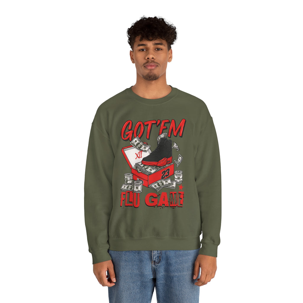 Streetwear Sneakerhead Match Jordan 12 Retro Flu Game Sweatshirt