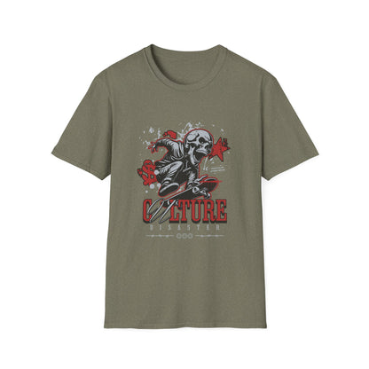 Culture is a Disaster Streetwear Funny Skull T-Shirt