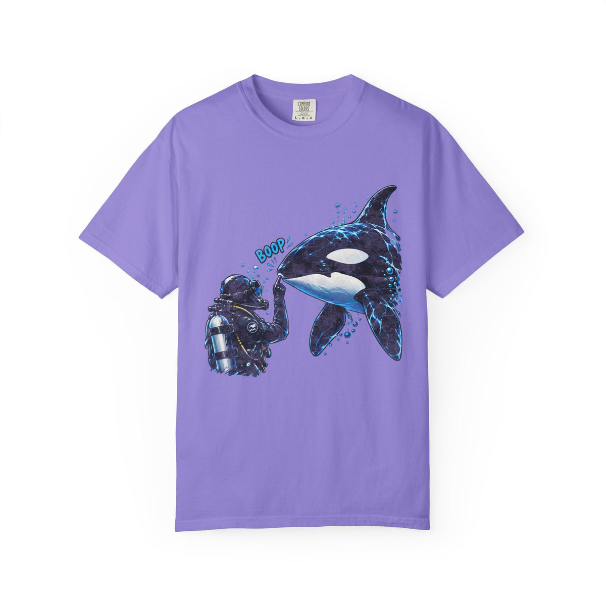 Orca Boop Snoot Shirt, Scuba Diver T Shirt, Killer Whale Tee, Ocean Lover Gift, Marine Biology Shirt | Comfort Colors® T-Shirt