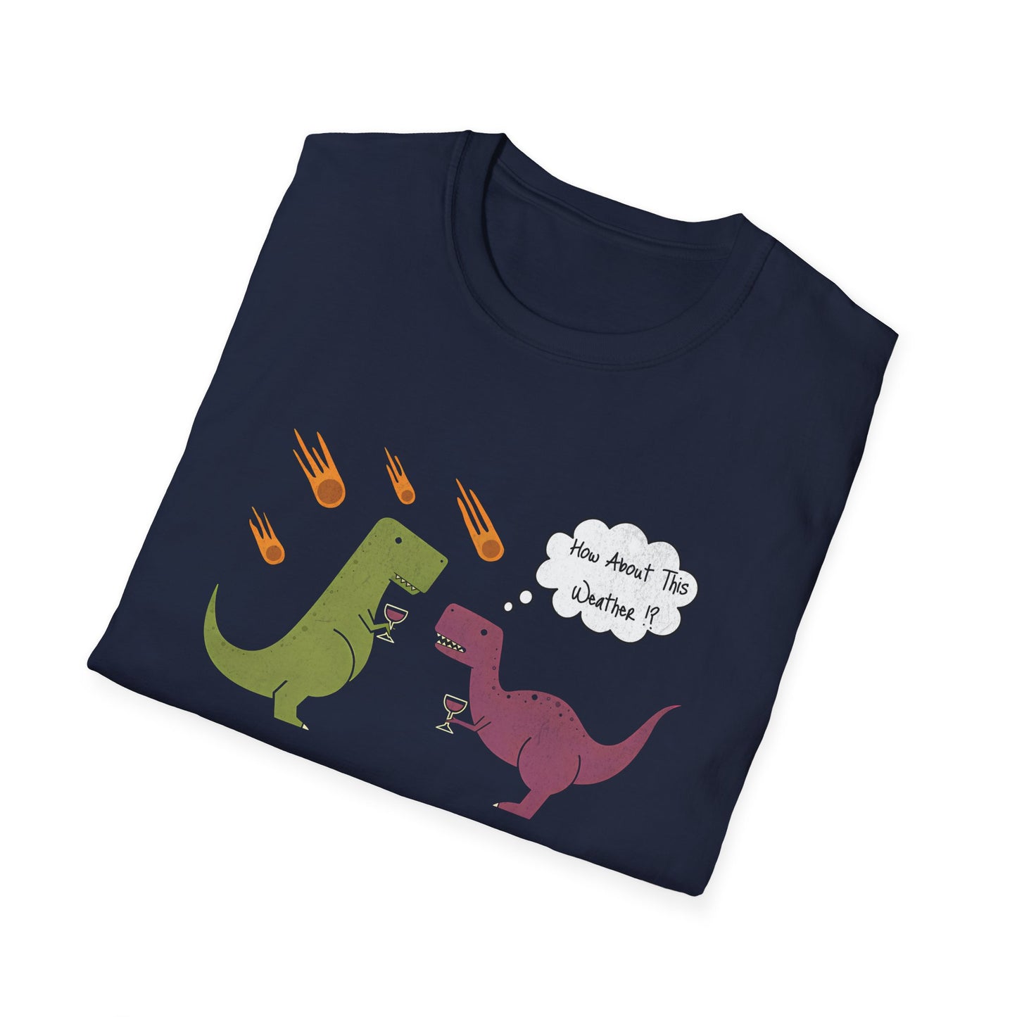 Funny T-Rex How About This Weather? Dino Puns T-Shirt