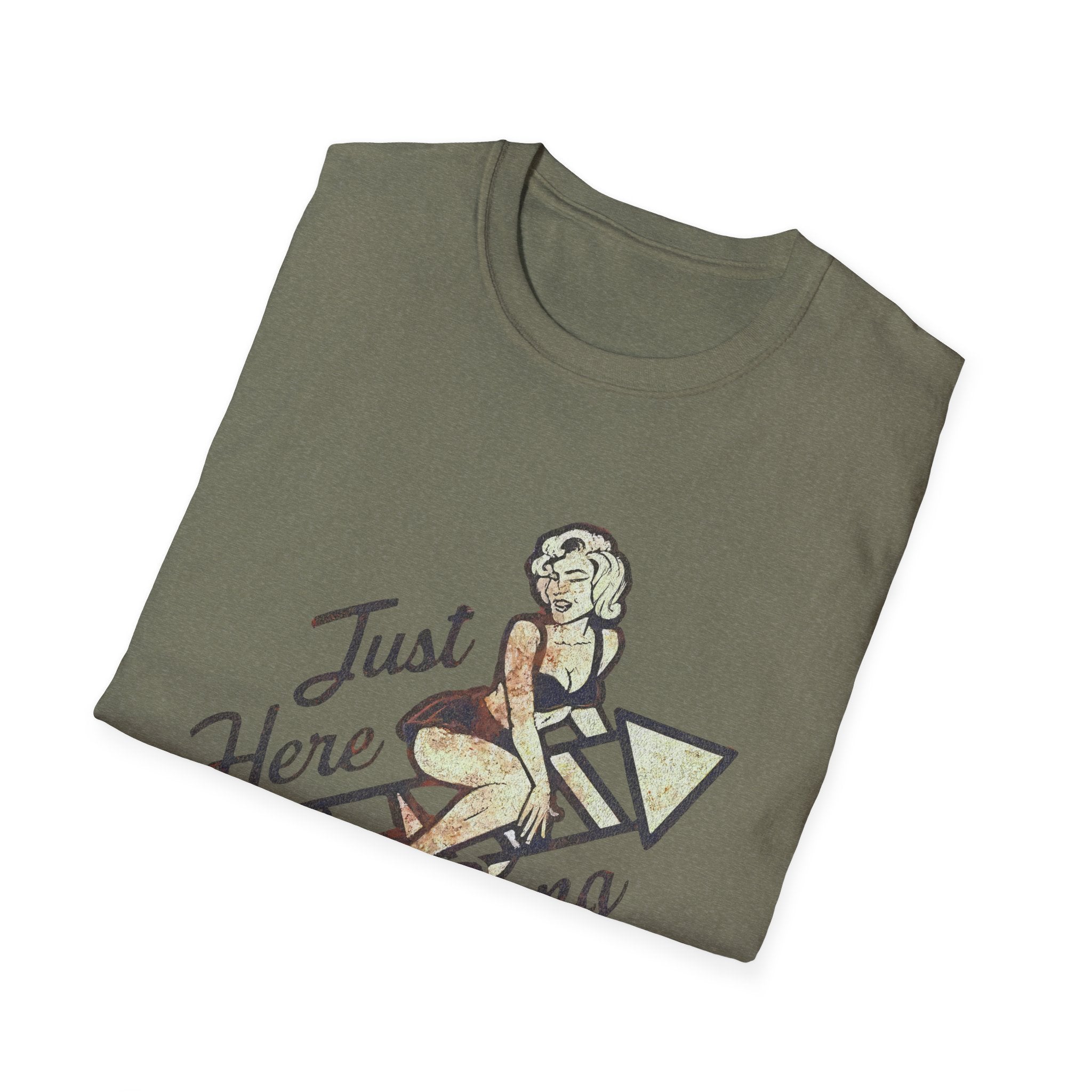 Just Here to Bang Firecrackers 4th of July Adult T-shirt