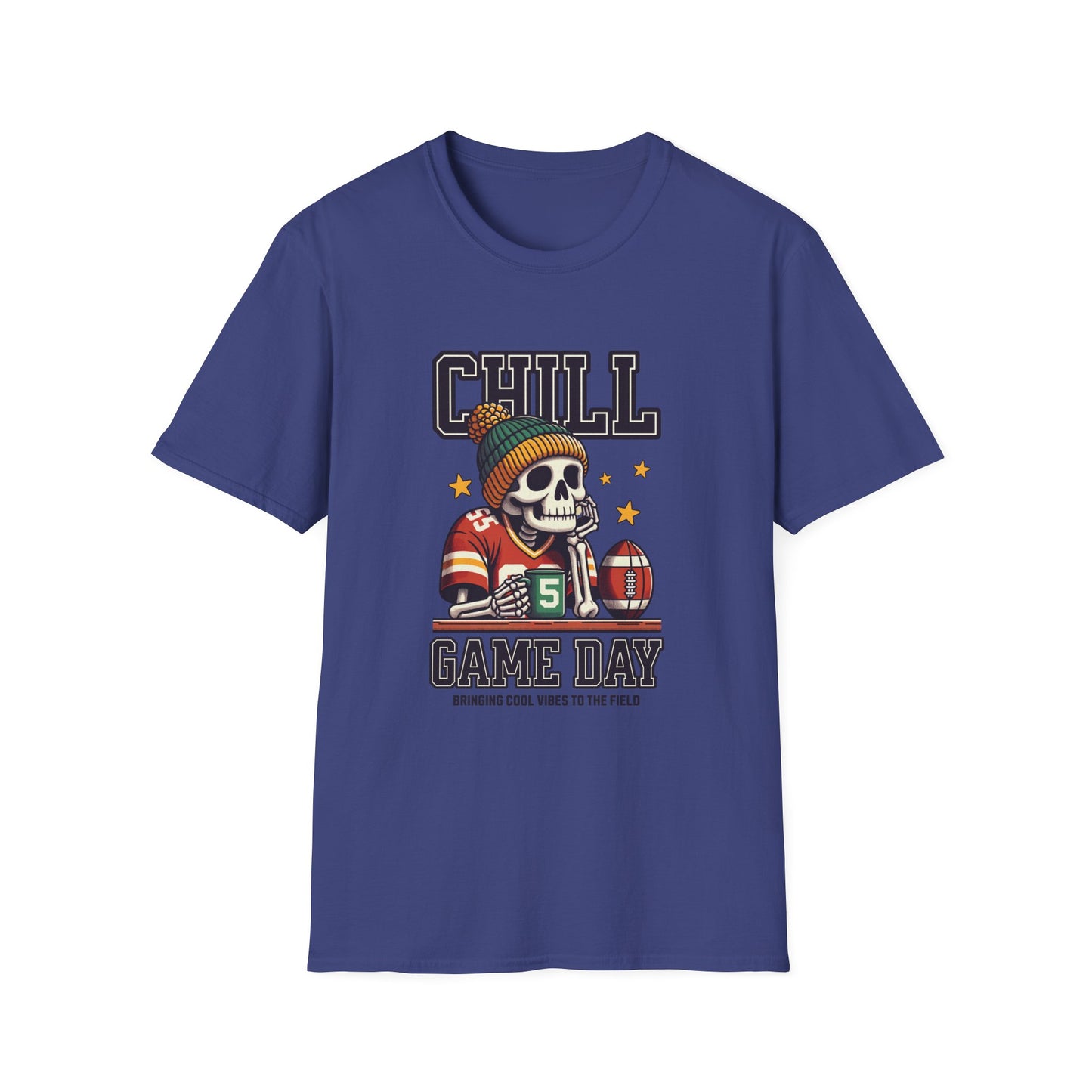 Coffee, Chill & Game Day Football Season T-Shirt