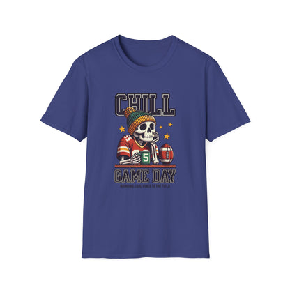 Coffee, Chill & Game Day Football Season T-Shirt