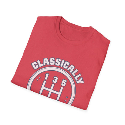 Classically Trained Stick Shift Hot Rod Gearhead Vintage Car T-Shirt