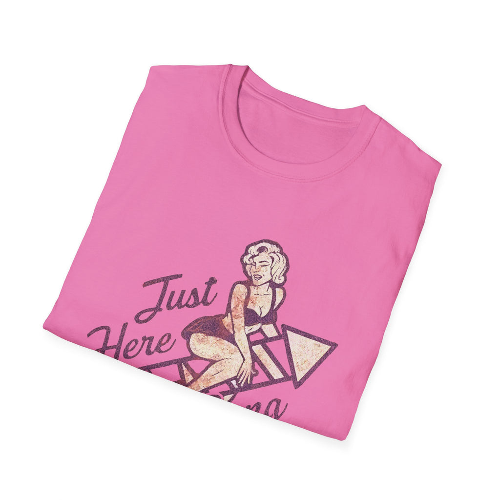 Just Here to Bang Firecrackers 4th of July Adult T-shirt