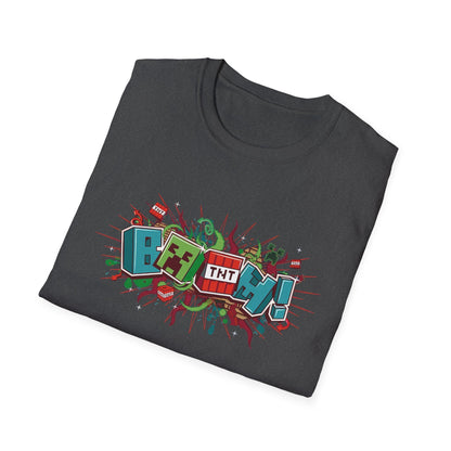 Funny Mining Gamer Pixel Boom Gaming Miner T-Shirt