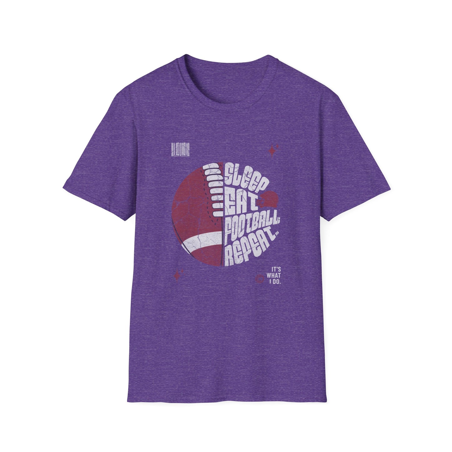 Eat Sleep Football Repeat Football Game Day T-Shirt