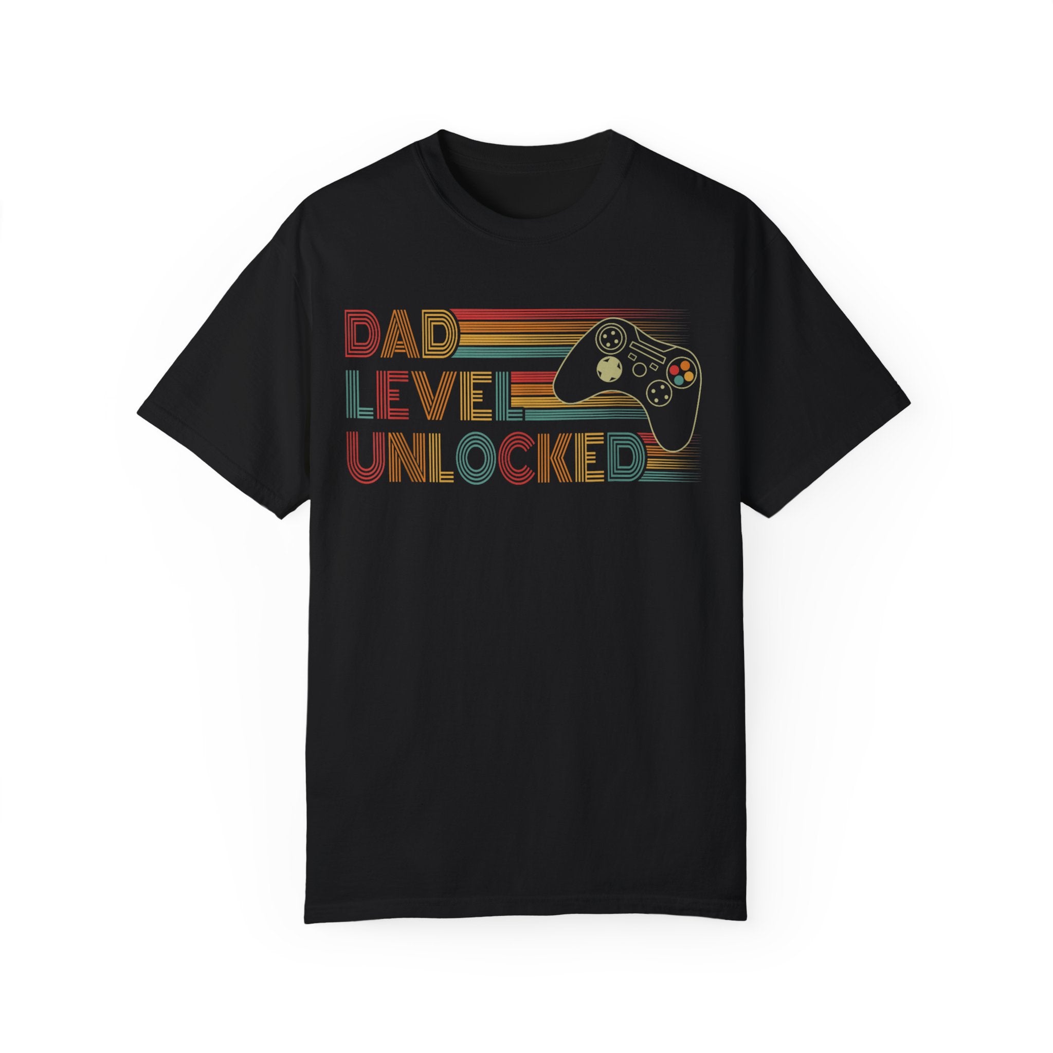 Dad Level Unlocked Retro Gaming Dad T-shirt