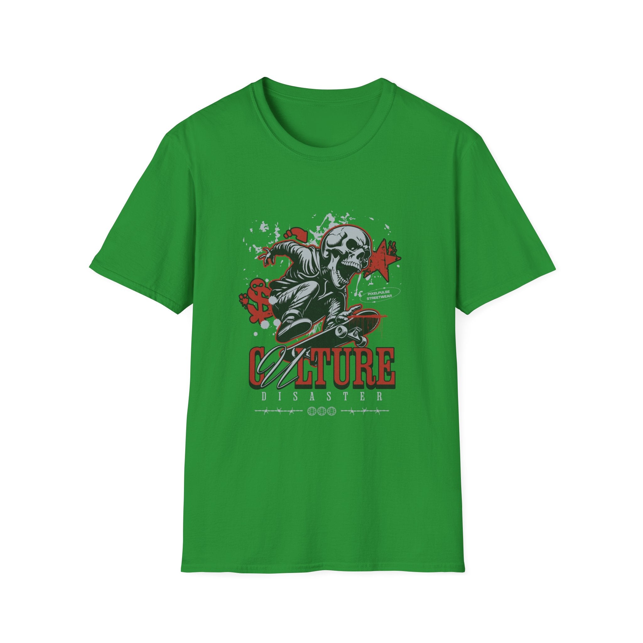 Culture is a Disaster Streetwear Funny Skull T-Shirt