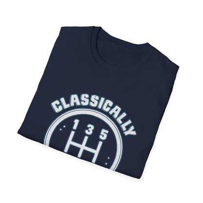 Classically Trained Stick Shift Hot Rod Gearhead Vintage Car T-Shirt