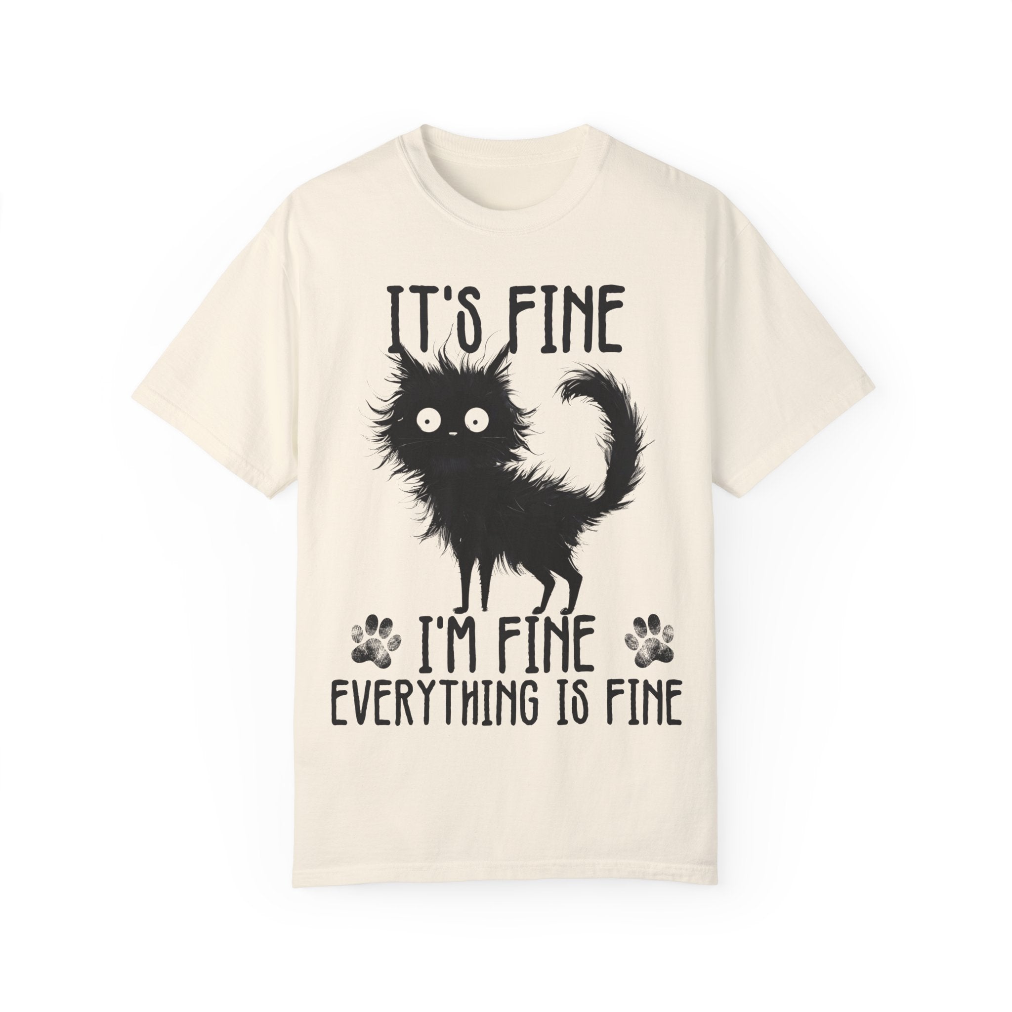 I’m Fine, It’s Fine, Everything Is Fine Funny Cat Kitten T-Shirt