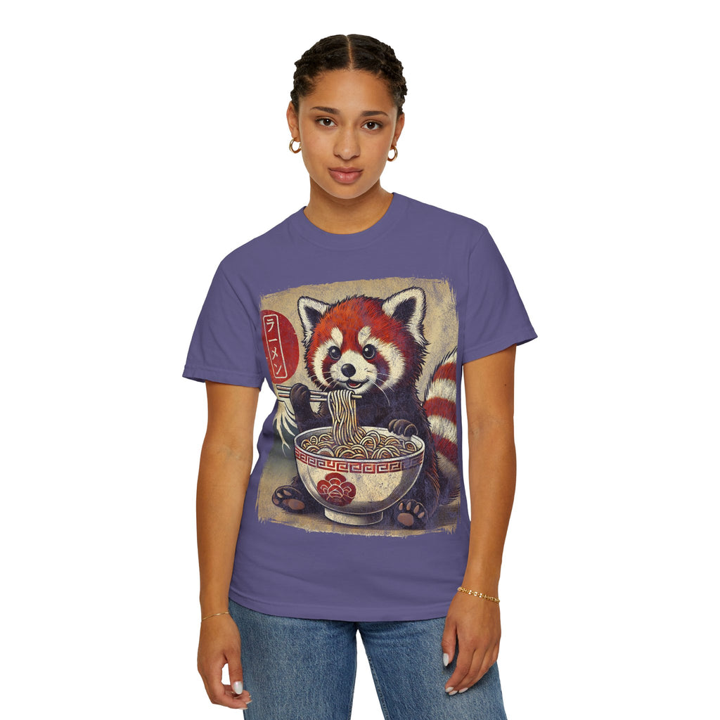 Ramen Time – Japanese Anime Red Panda T-shirt