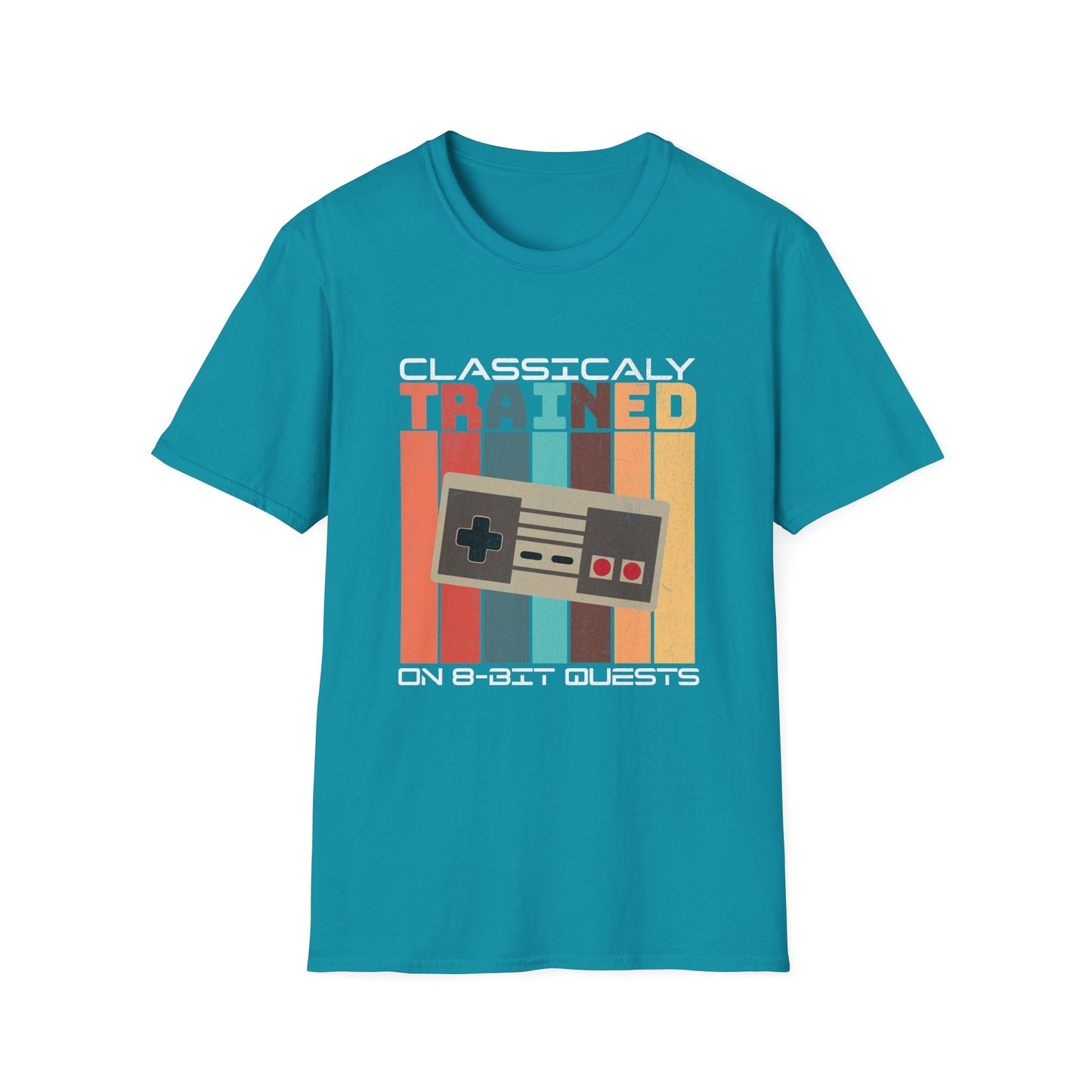 Retro Classically Trained on 8-Bit Quests Gamer T-Shirt