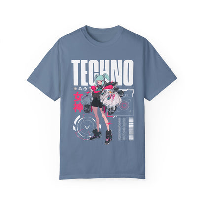 Techno Anime Girl T-shirt