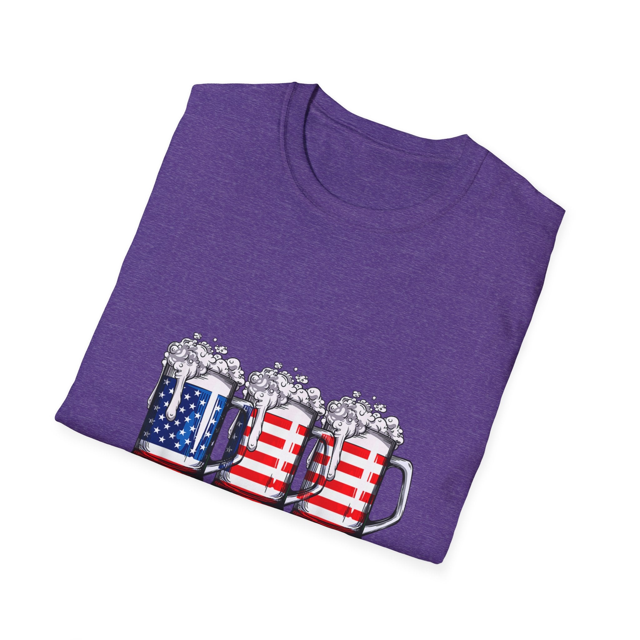4th of July Beer Drinking USA Mug T-Shirt