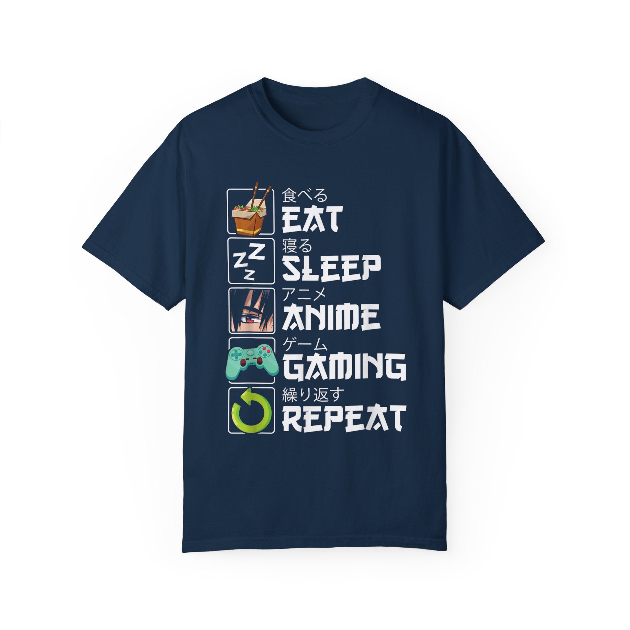 Eat Sleep Anime Gaming Repeat Anime Gaming T-shirt