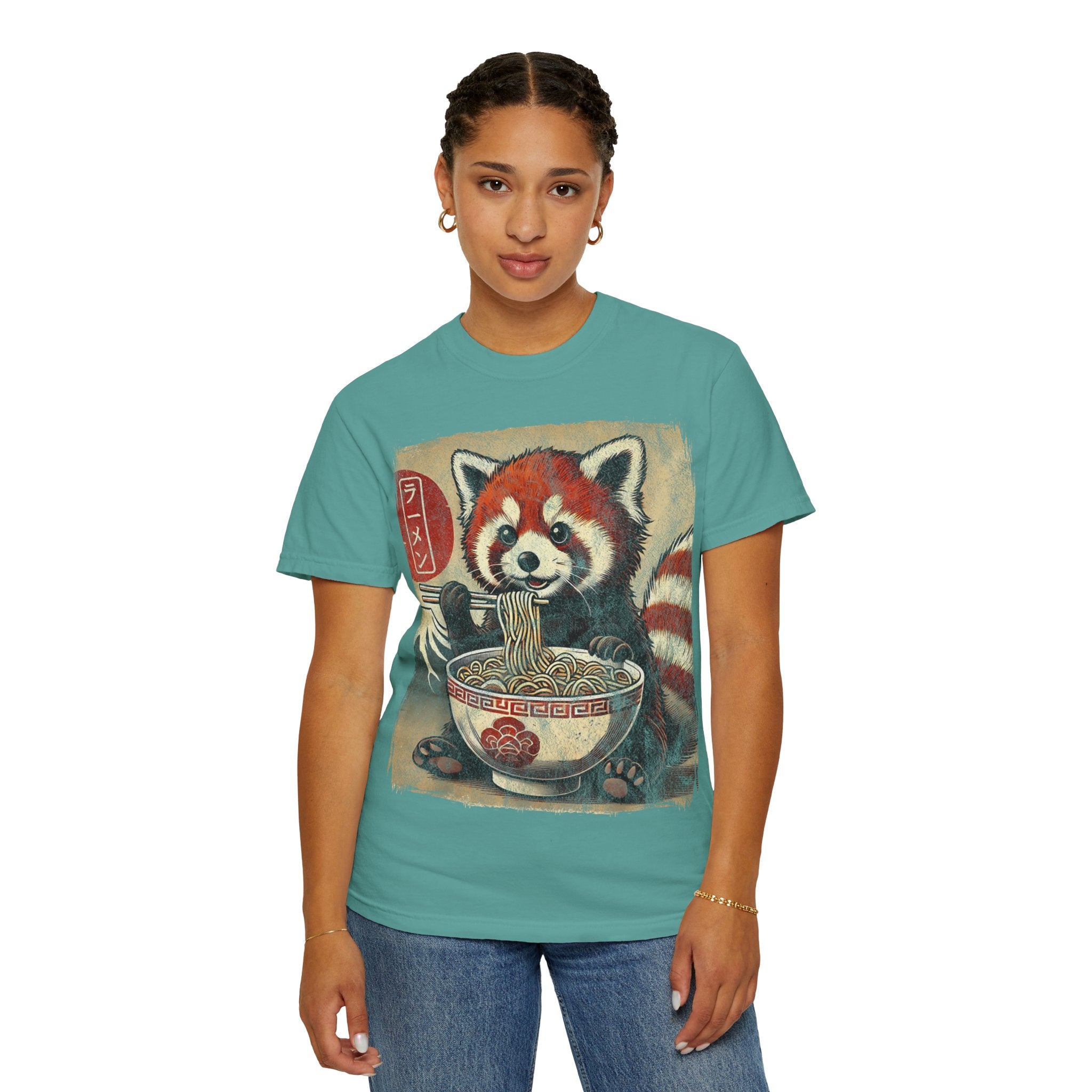 Ramen Time – Japanese Anime Red Panda T-shirt