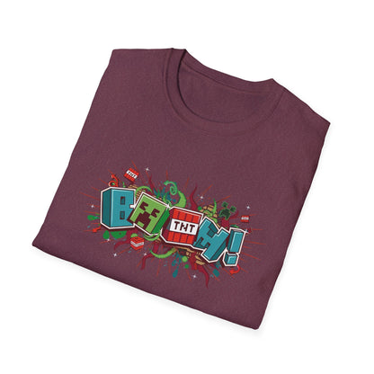 Funny Mining Gamer Pixel Boom Gaming Miner T-Shirt