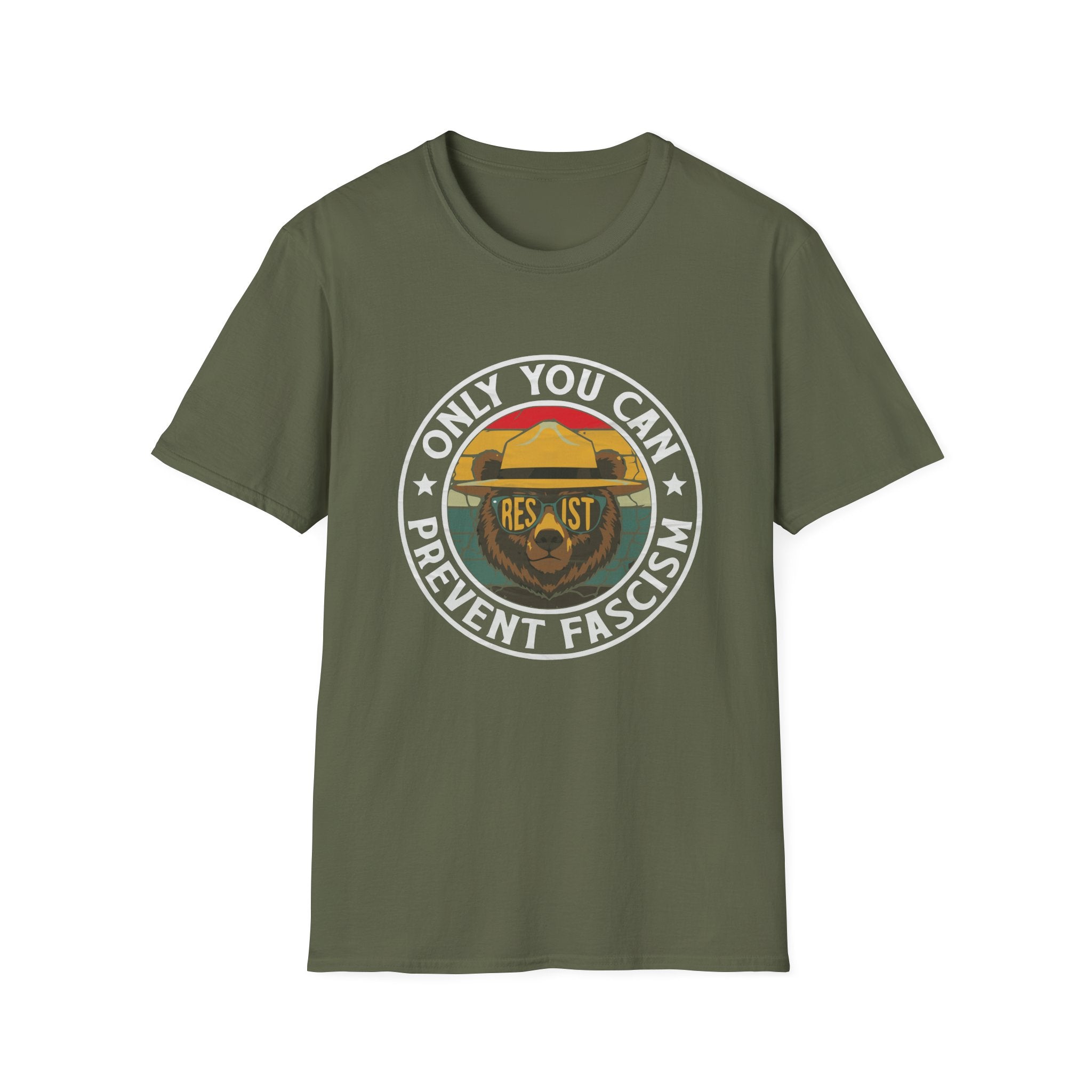 Only You Can Prevent Fascism Funny Resist USA Democracy T-Shirt