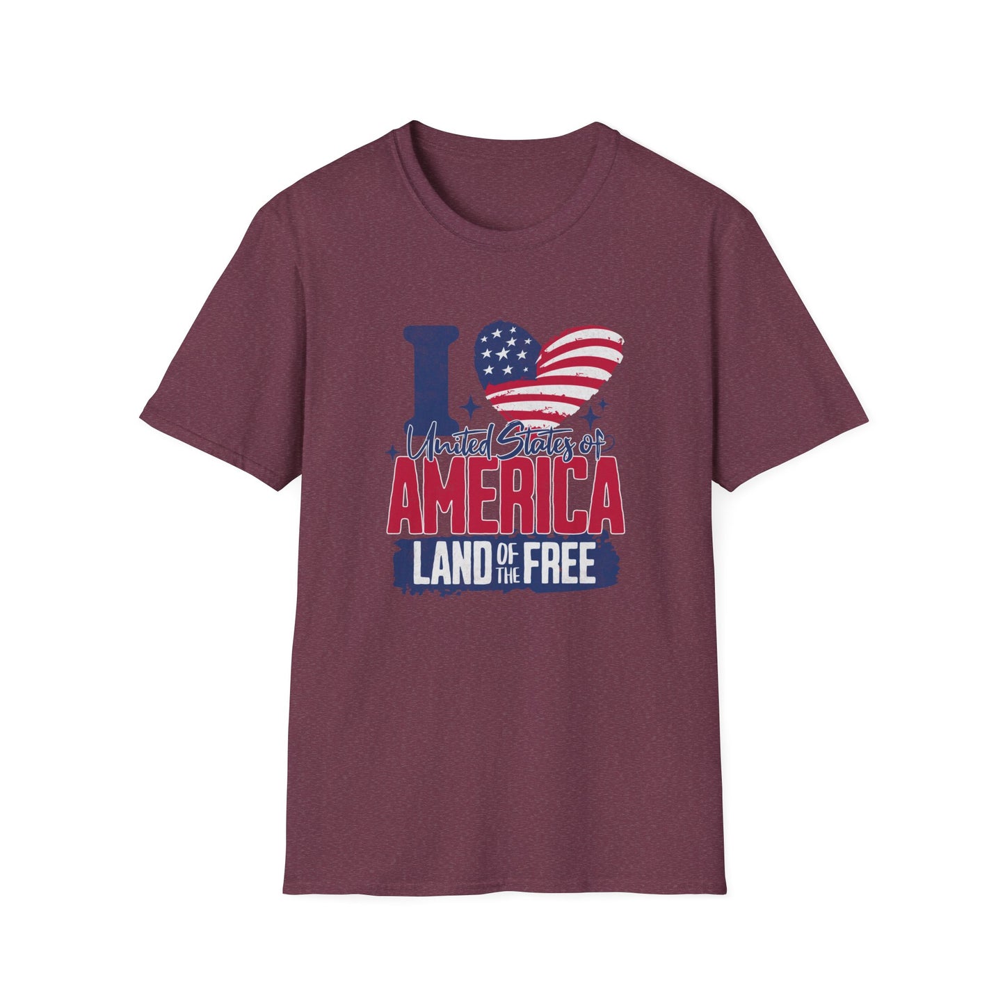 I Love United States of America 4th of July T-Shirt