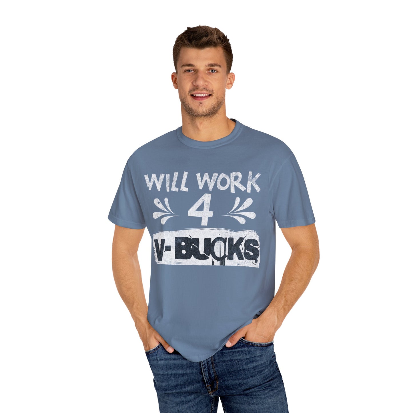 Will Work for V-Bucks Funny Gamer T-shirt