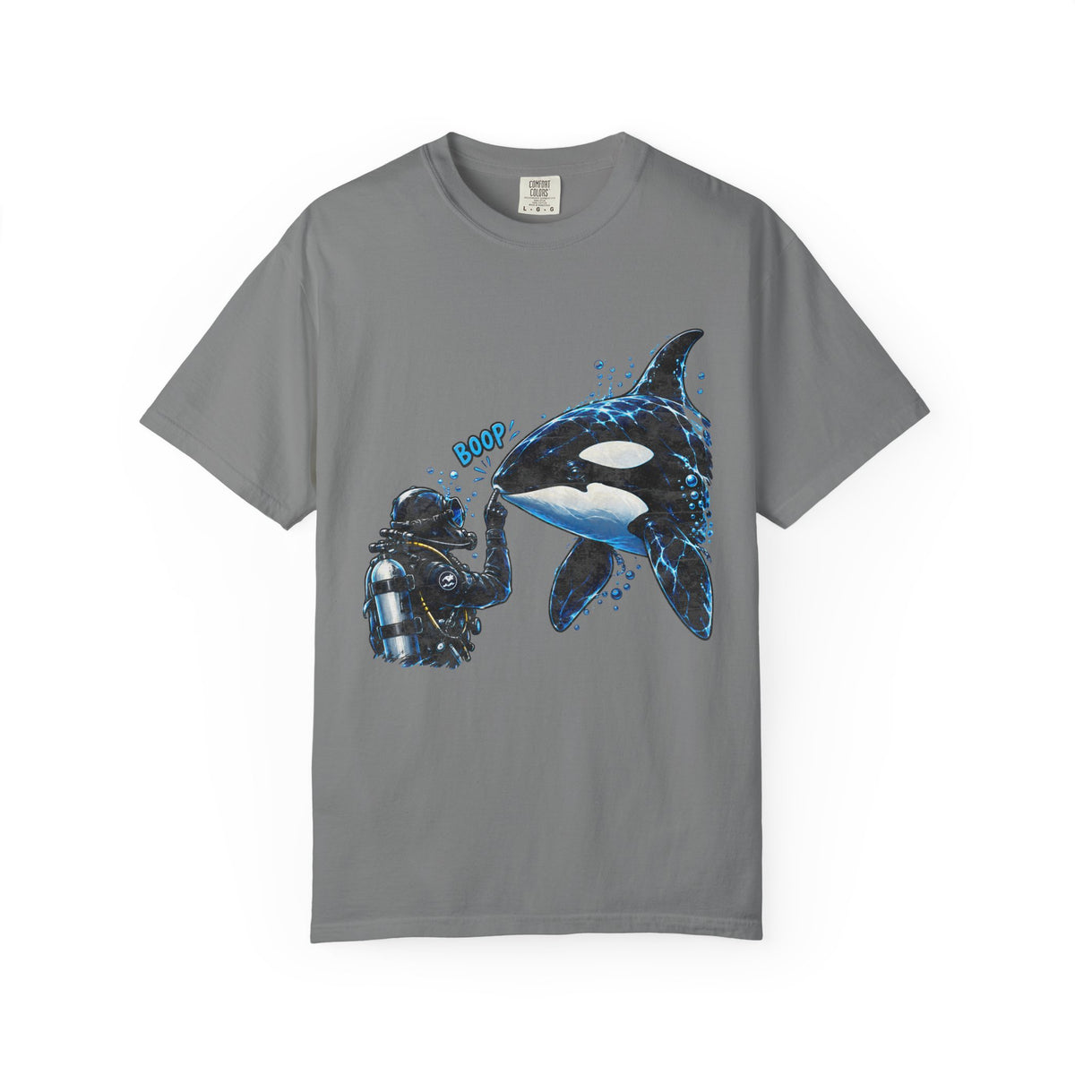 Orca Boop Snoot Shirt, Scuba Diver T Shirt, Killer Whale Tee, Ocean Lover Gift, Marine Biology Shirt | Comfort Colors® T-Shirt