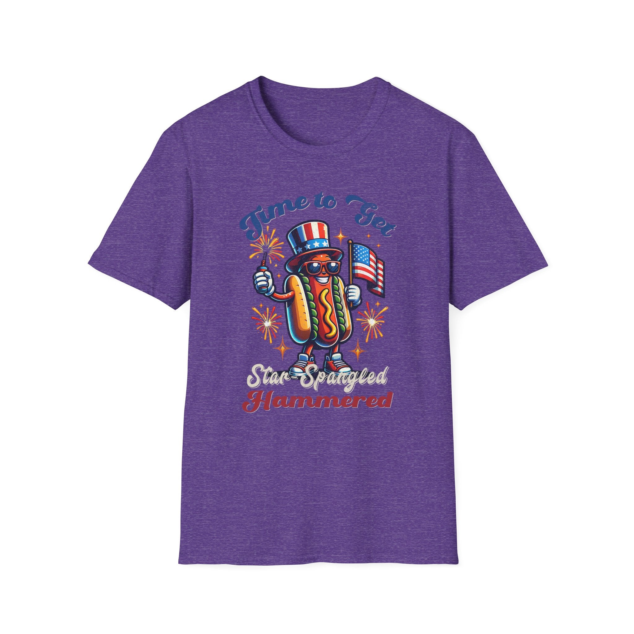 BBQ Hotdogs & Star-Spangled Shenanigans 4th of July T-shirt