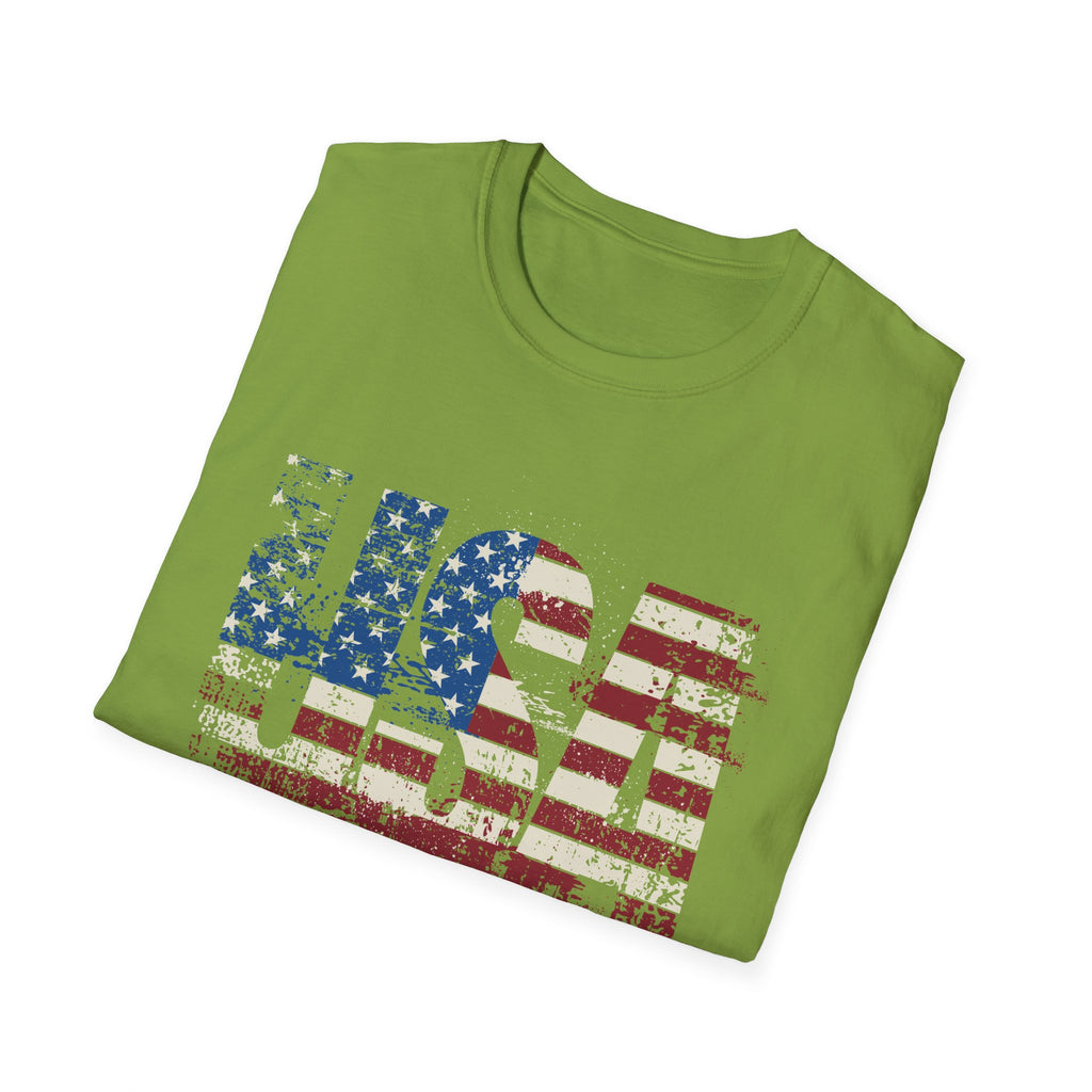USA Pride US Flag Made in America 4th of July T-shirt