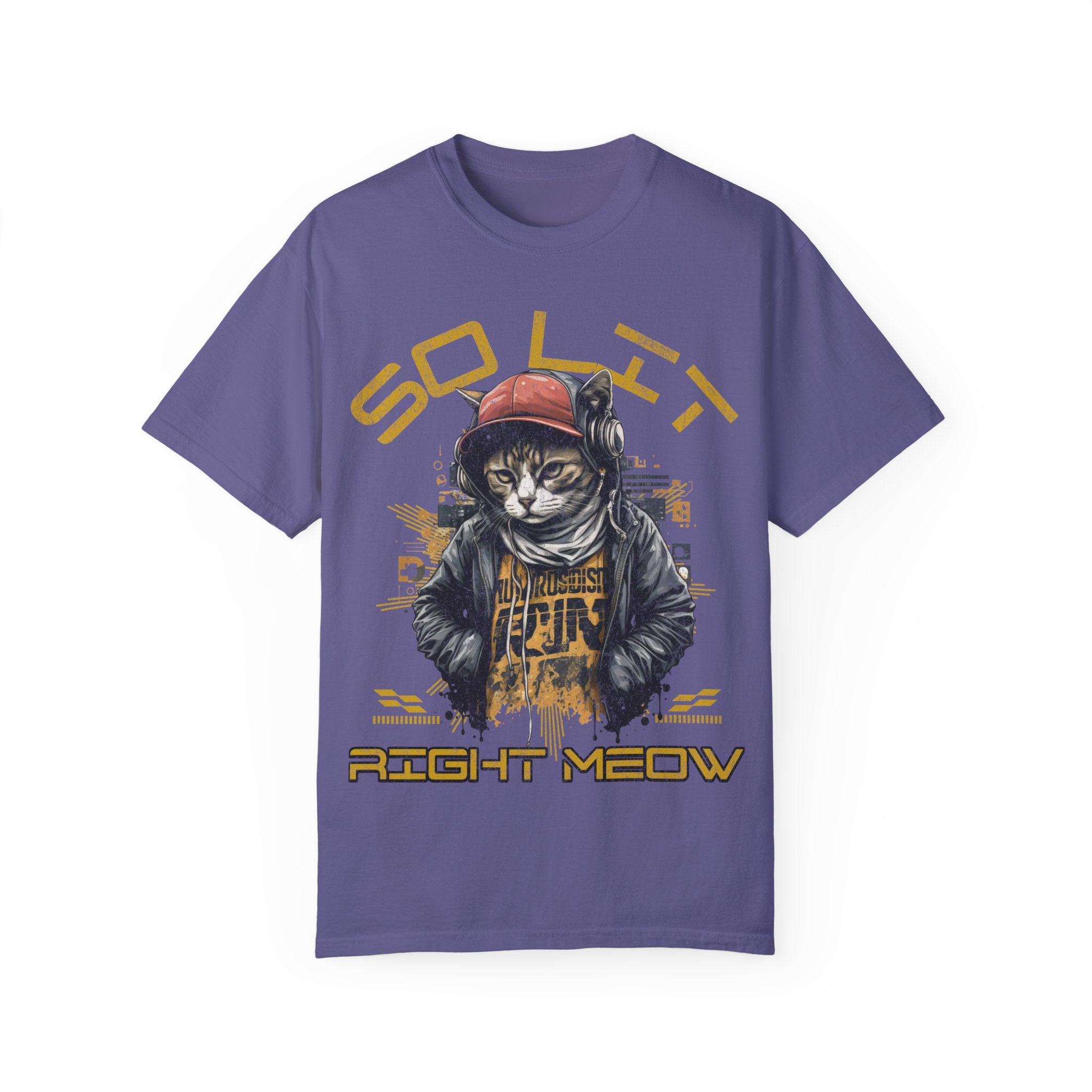 So Lit Right Meow Funny Cat Streetwear T-Shirt