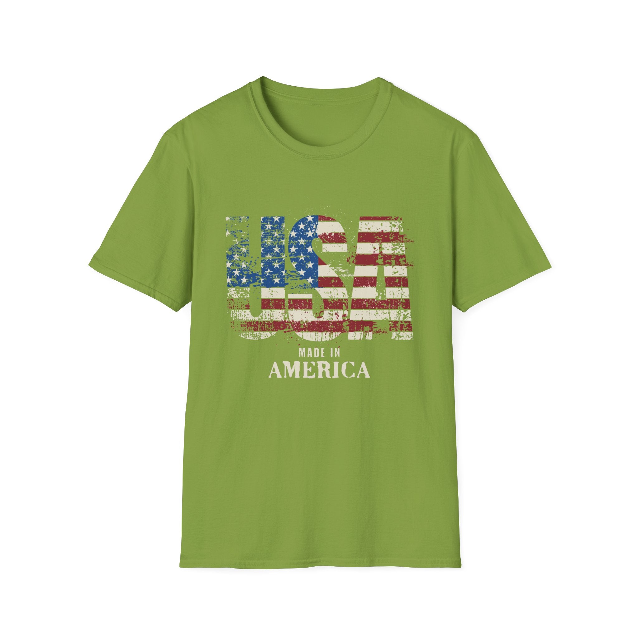 USA Pride US Flag Made in America 4th of July T-shirt