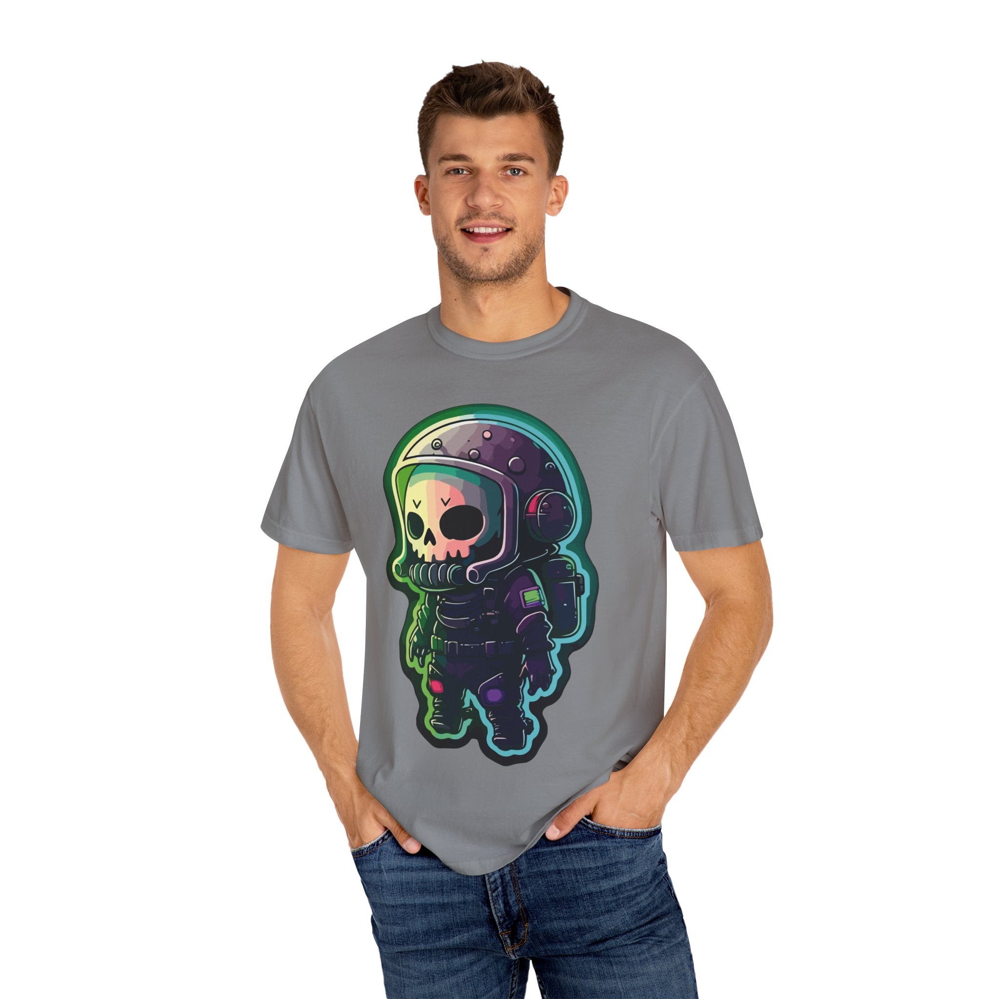 Funny Grim Reaper Astronaut Streetwear T-shirt