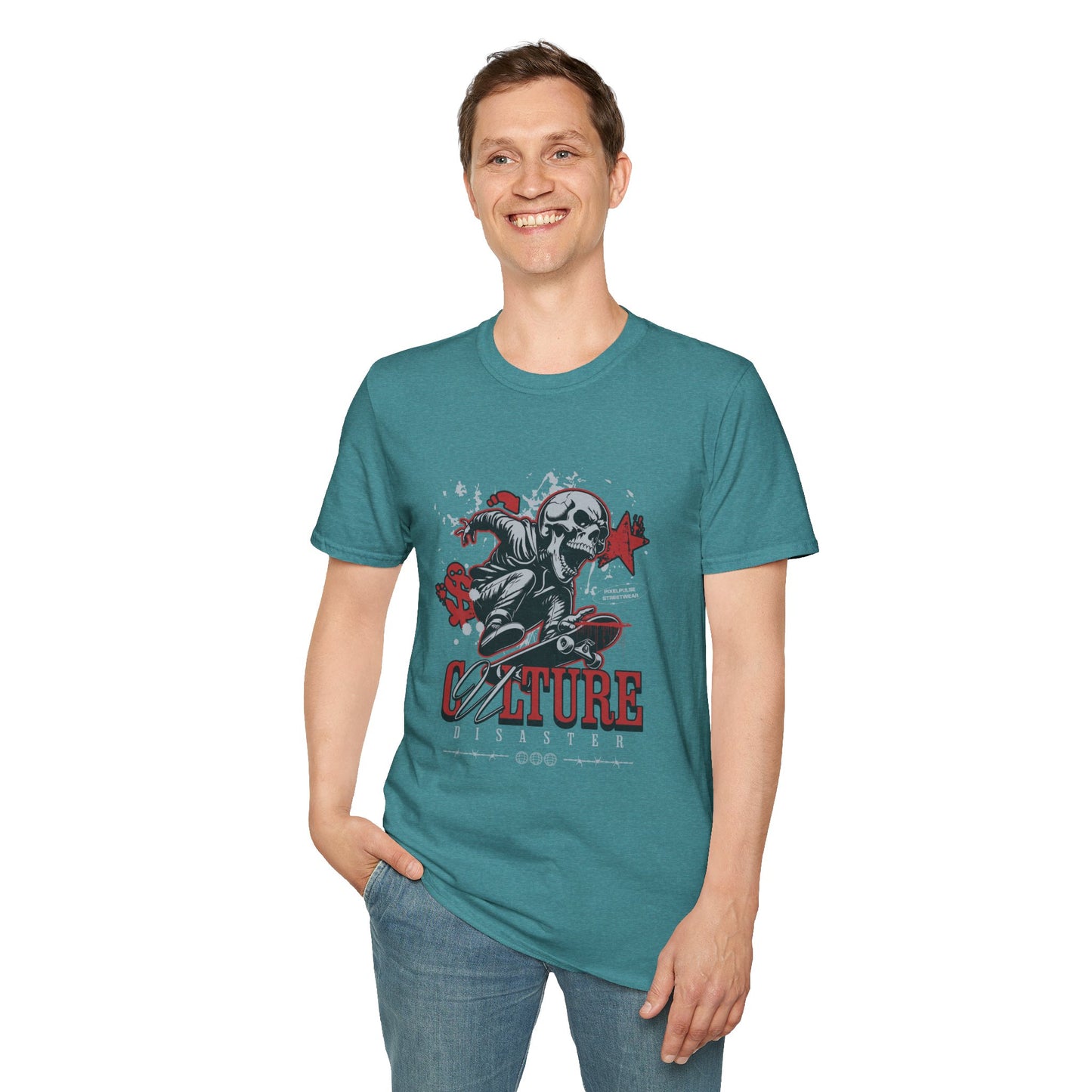 Culture is a Disaster Streetwear Funny Skull T-Shirt