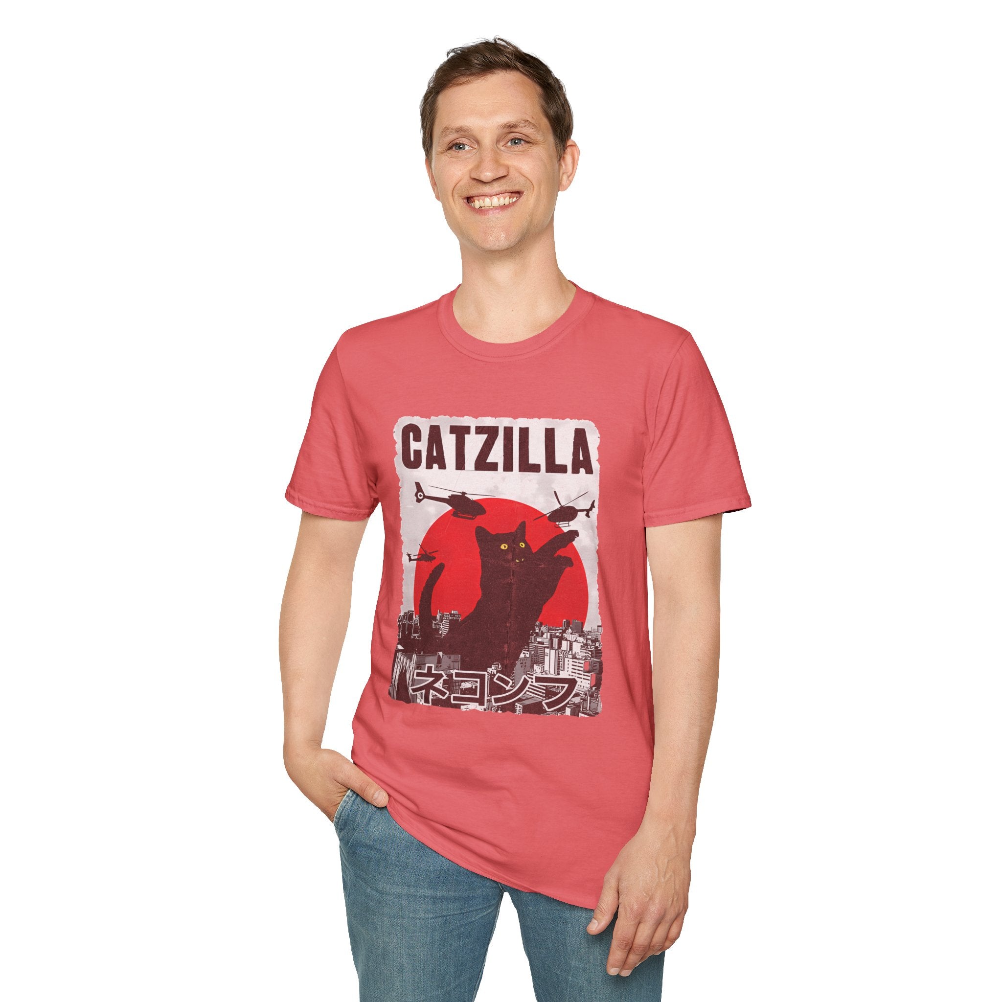 Catzilla Pop Culture Godzilla T-Shirt