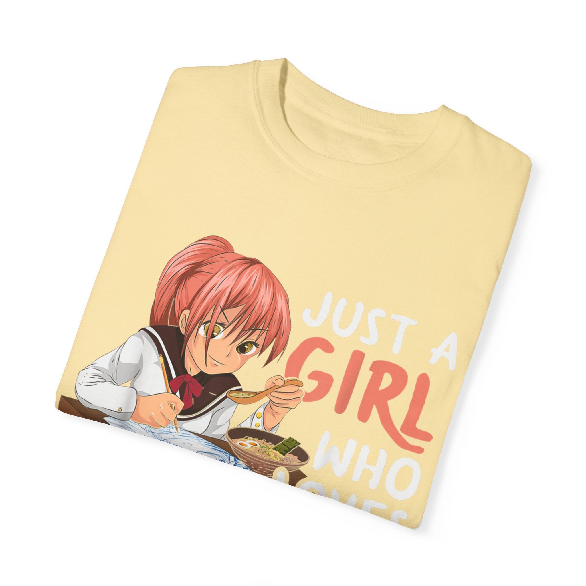Just a Girl Who Loves Anime, Ramen & Sketching  Anime T-shirt